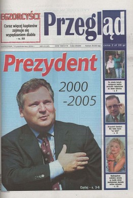 Okładka Tygodnika Przegląd 41/2000