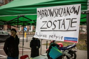 Walka o nazwę ulicy Dąbrowszczaków