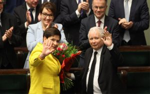 Jarosław Kaczyński i Beata Szydło