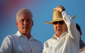 Miguel Díaz-Canel i Raúl Castro