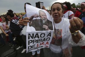 Protest zwolenników prezydenta Luli, Brazylia