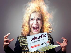 "Reklama" nieistniejącego preparatu Wkurfix