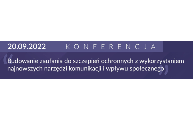 Konferencja poświęcona budowaniu zaufania do szczepień ochronnych