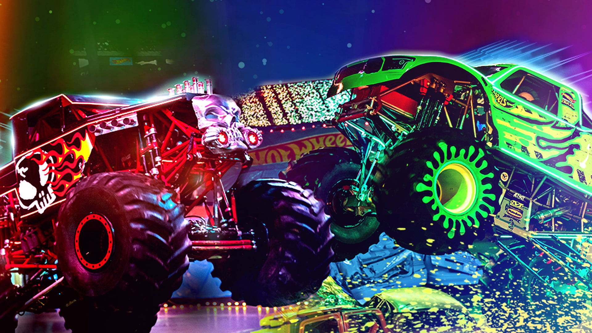 Hot Wheels Monster Trucks Live™ Glow Party™ rozświetli Atlas Arenę