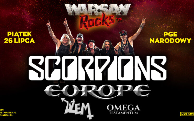 Warsaw Rocks ’24 – Scorpions, Europe, Omega Testamentum i Dżem!